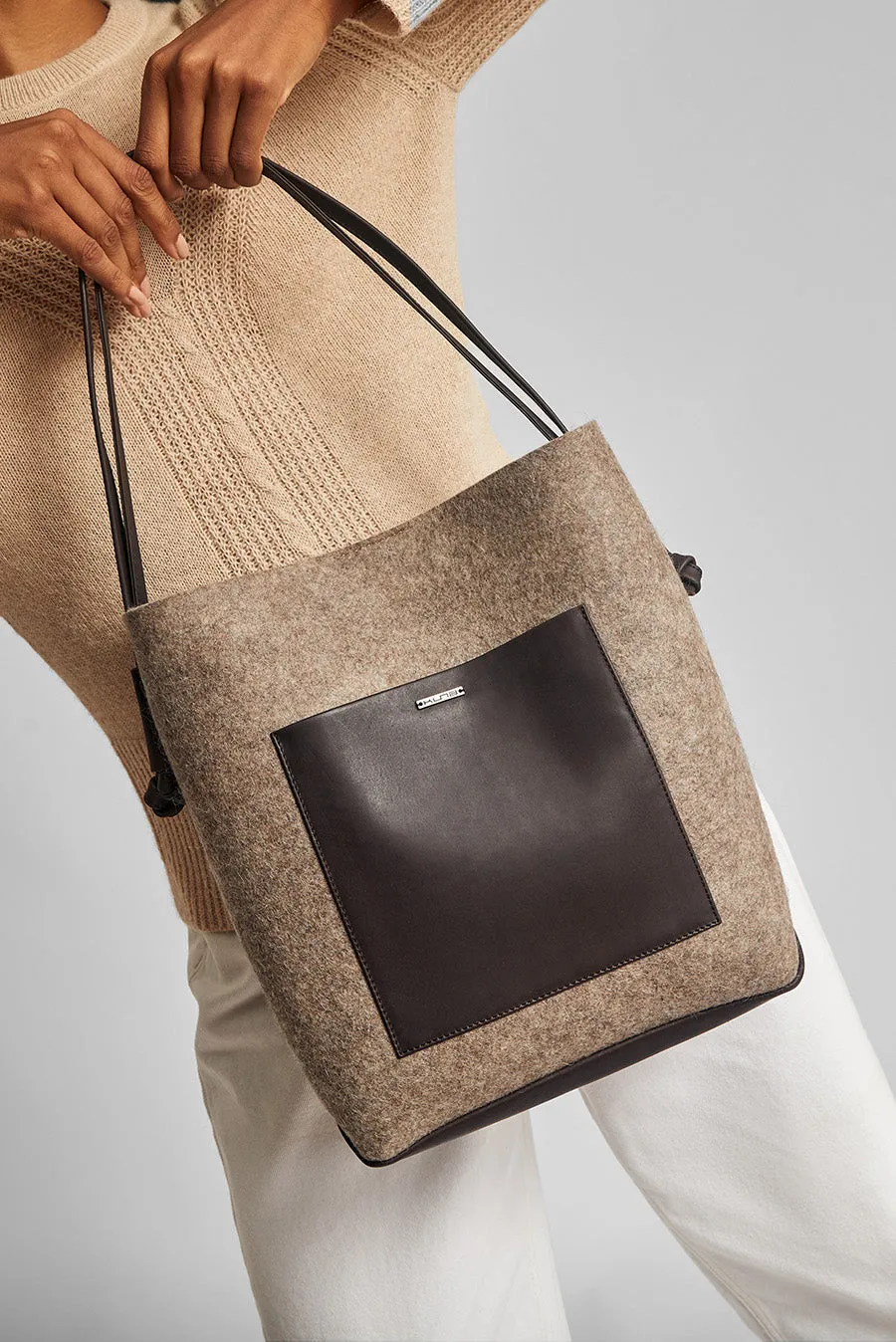 Waterloo Handbag Wool & Alpaca Color Topo