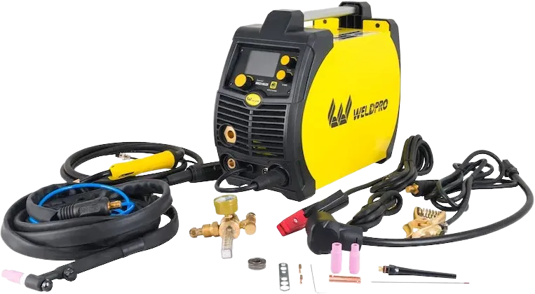 Weldpro MIG210LCD 5-in-1 Welder with 200 Amp LCD Inverter 120V/240V MIG/TIG/Flux Core/Stick L13007 New