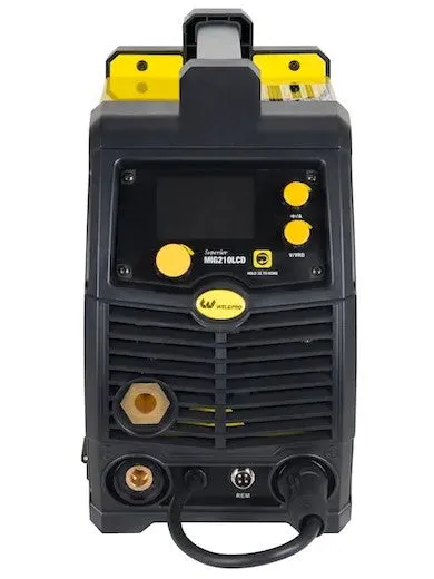 Weldpro MIG210LCD 5-in-1 Welder with 200 Amp LCD Inverter 120V/240V MIG/TIG/Flux Core/Stick L13007 New