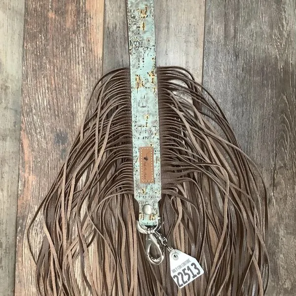 Western Mini Leather Fringe Strap 48" #22513