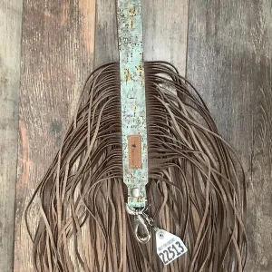 Western Mini Leather Fringe Strap 48" #22513