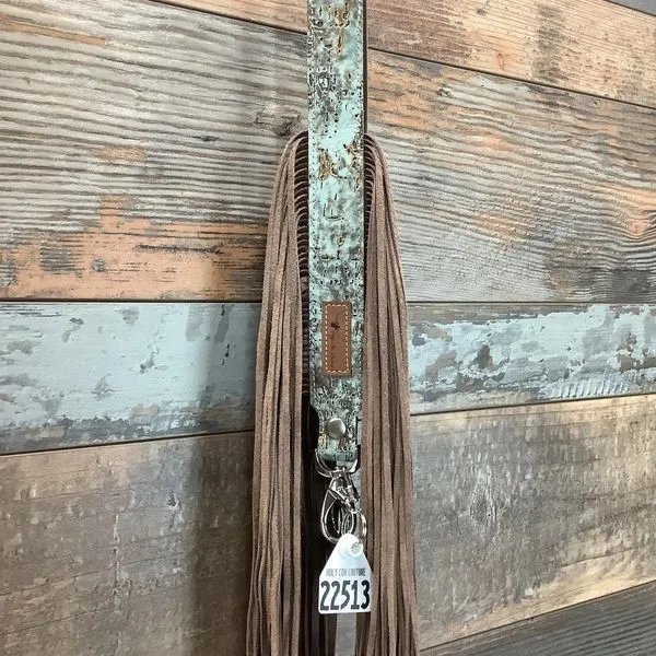 Western Mini Leather Fringe Strap 48" #22513
