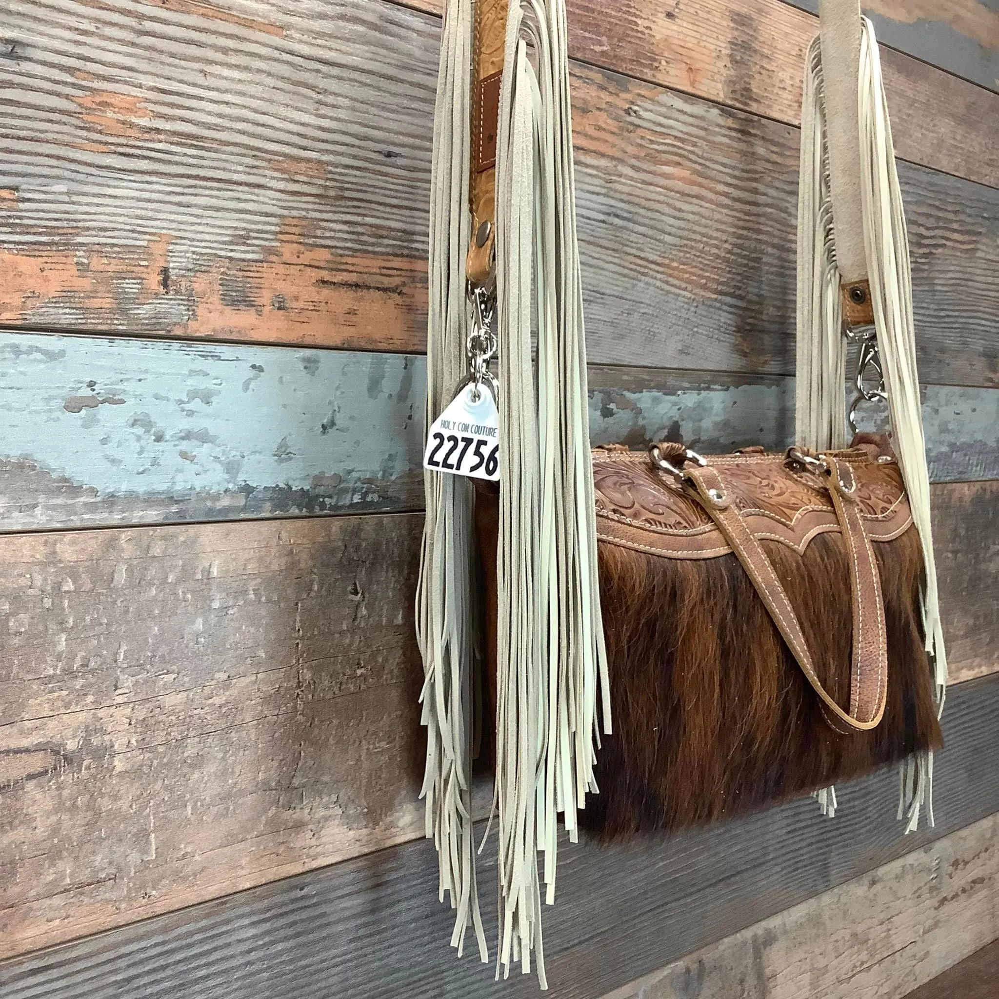 Western Mini Leather Fringe Strap 48" #22756