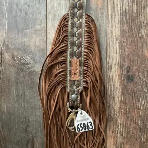 Western Mini Leather Fringe Strap 48" #65863