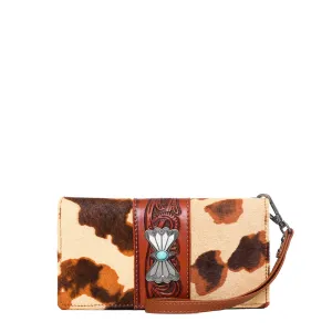 WG34-W039 Wrangler Hair-on Cowhide Collection Wallet (Wrangler by Montana West)