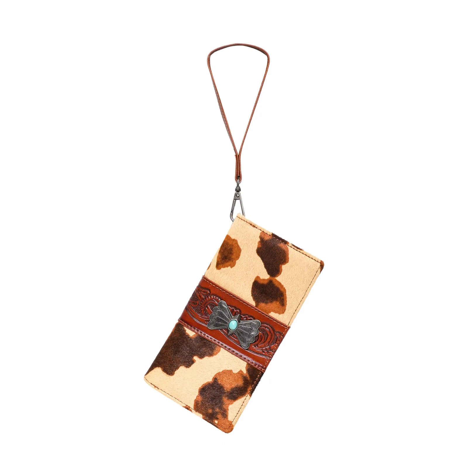 WG34-W039 Wrangler Hair-on Cowhide Collection Wallet (Wrangler by Montana West)
