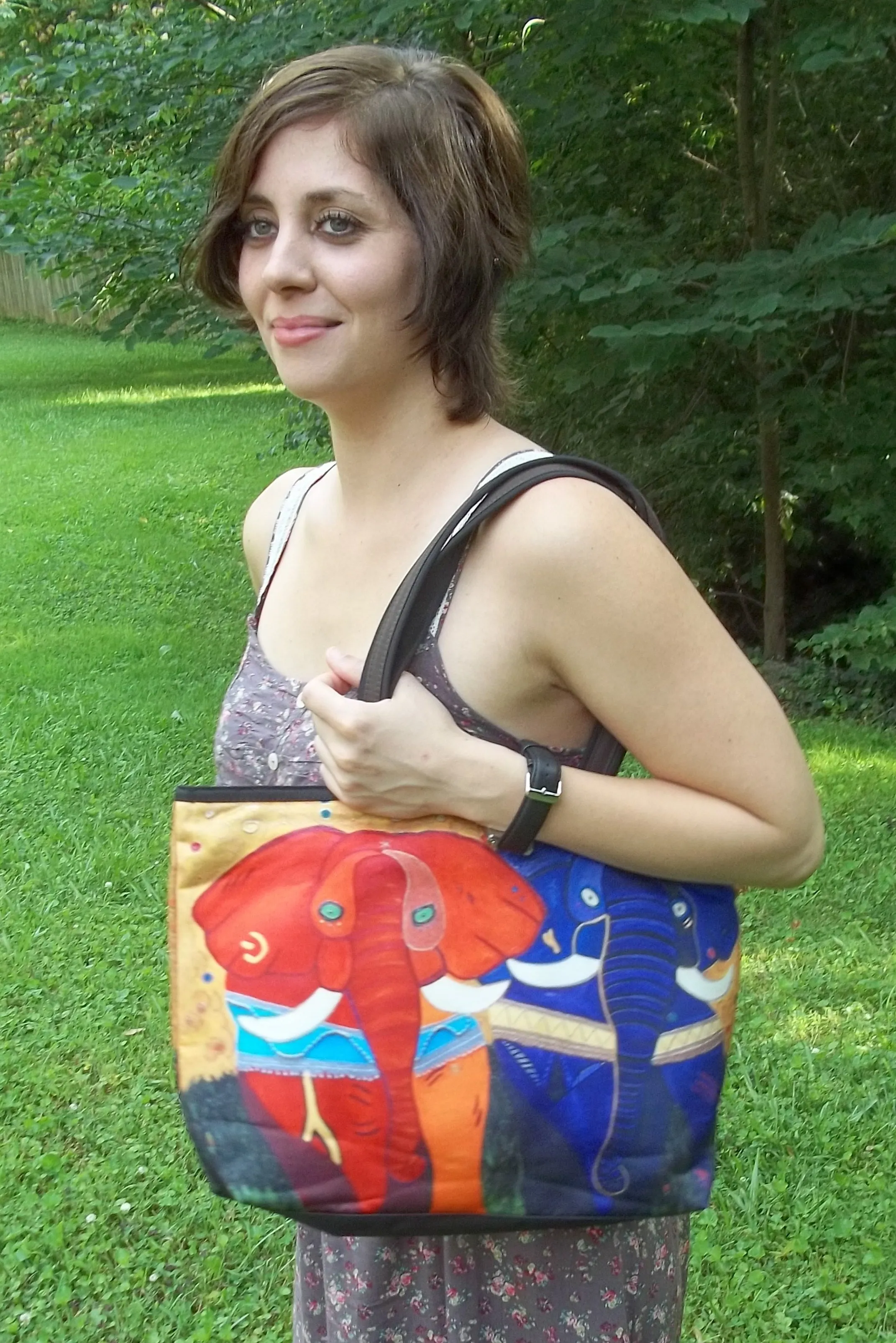 Whimsical Trees Purrfect Tote - The Couple