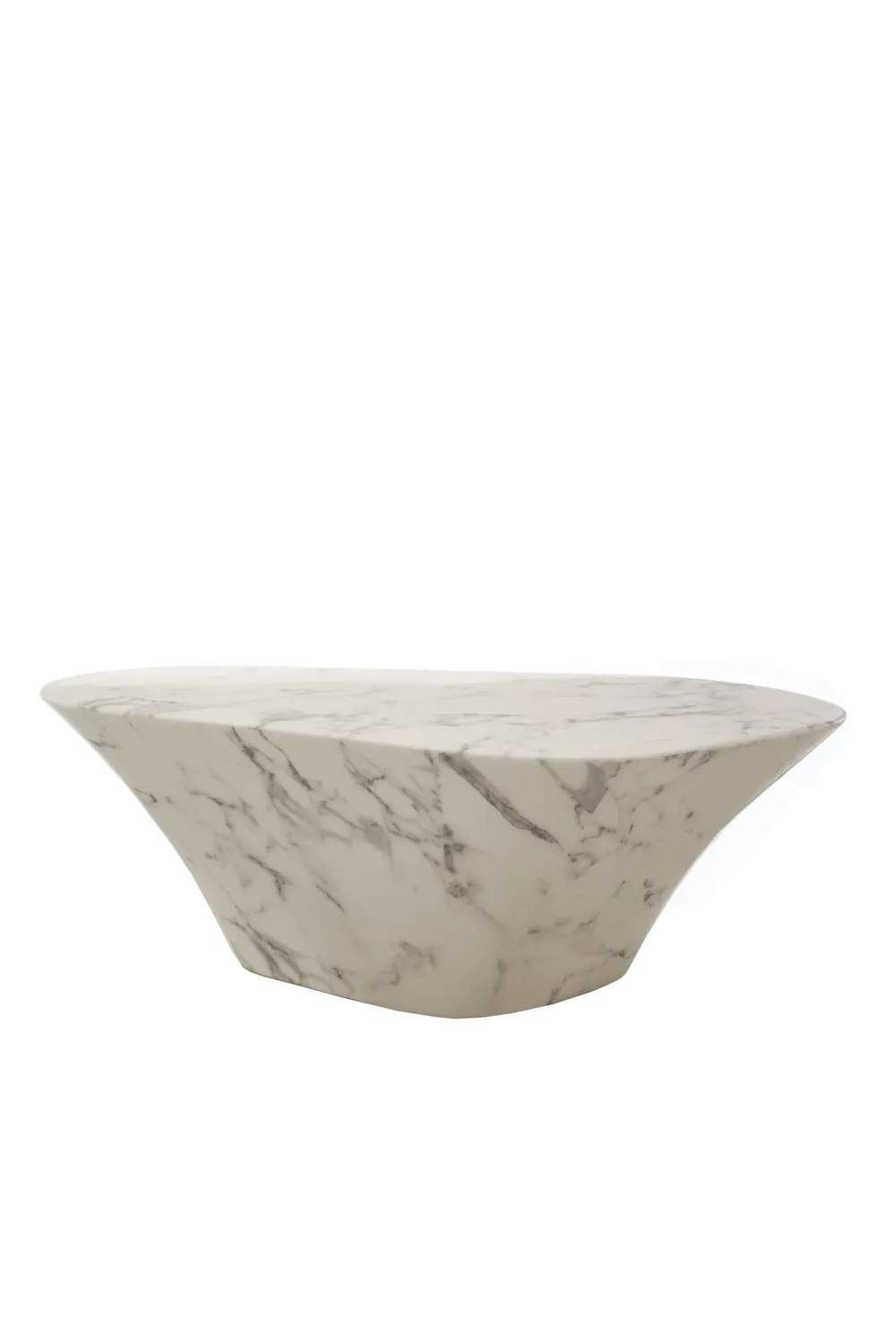 White Marble Coffee Table | Pols Potten Oval