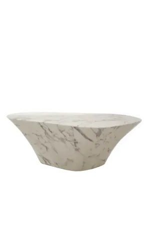 White Marble Coffee Table | Pols Potten Oval