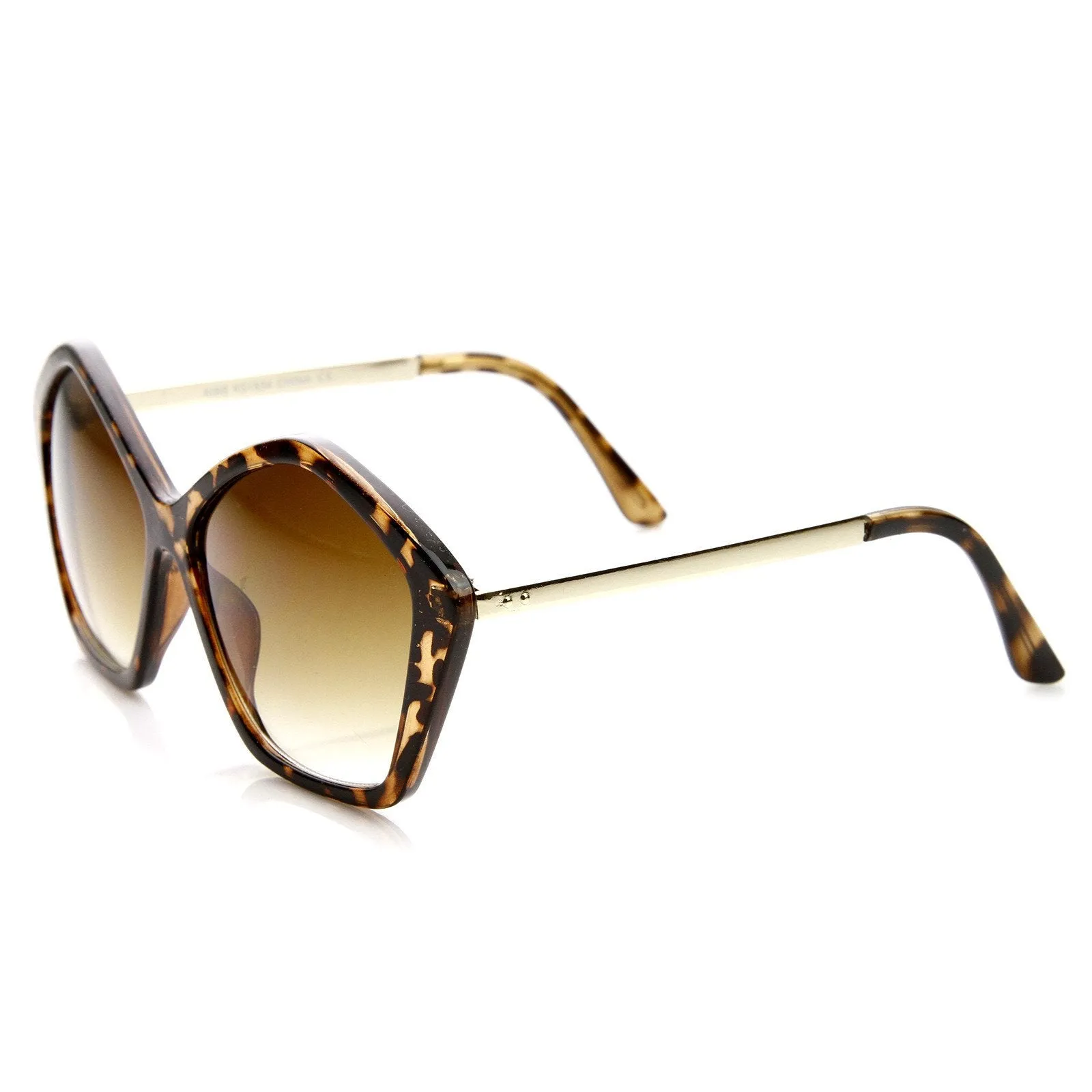 Women's Pentagon Oversize Fashion Sunglasses 8908